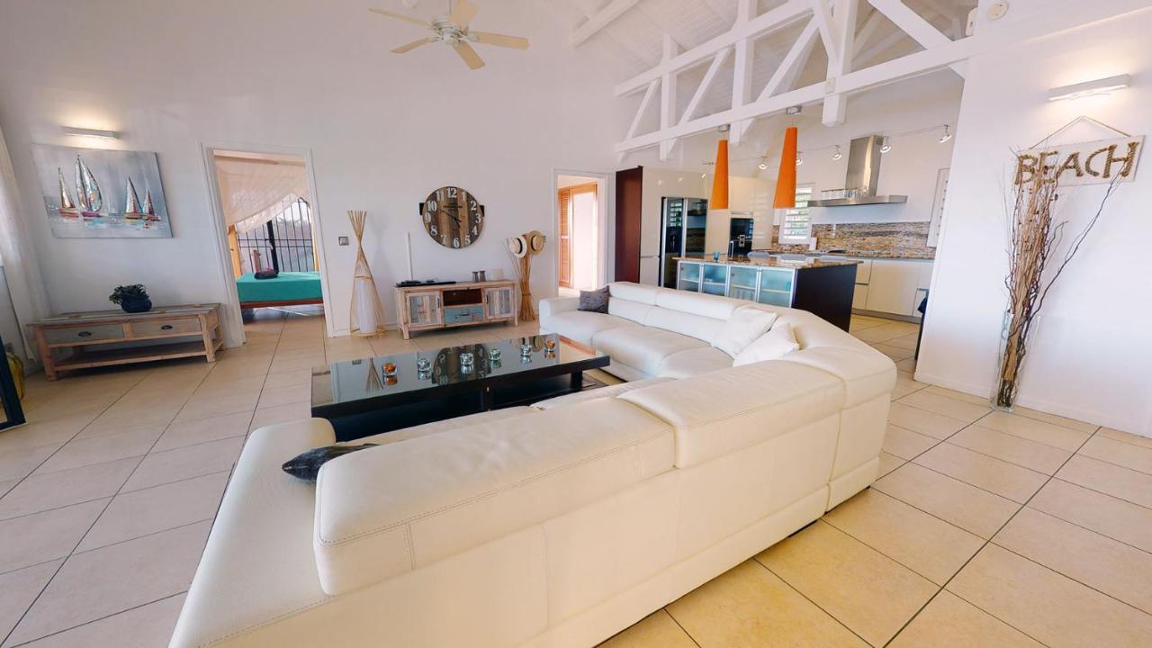 Villa Deluxe L'Hacienda Villa Vue Mer 180 Piscine Jacuzzi Proche Plage Marina Golf Pointe Des Chateaux Et Casino Jardin Clos Voyage Durable แซงต์-ฟรองซัวส์ ภายนอก รูปภาพ