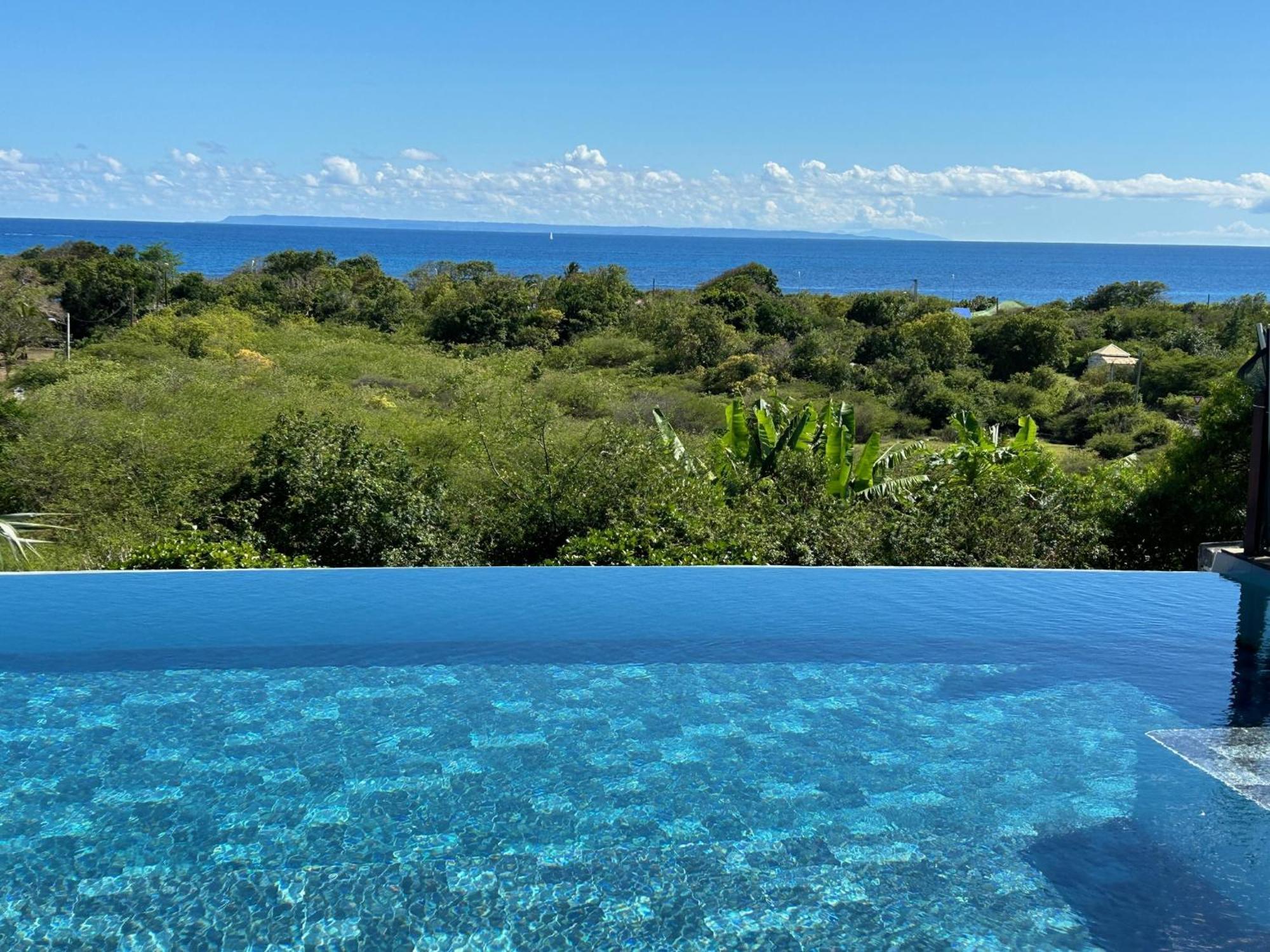 Villa Deluxe L'Hacienda Villa Vue Mer 180 Piscine Jacuzzi Proche Plage Marina Golf Pointe Des Chateaux Et Casino Jardin Clos Voyage Durable แซงต์-ฟรองซัวส์ ภายนอก รูปภาพ