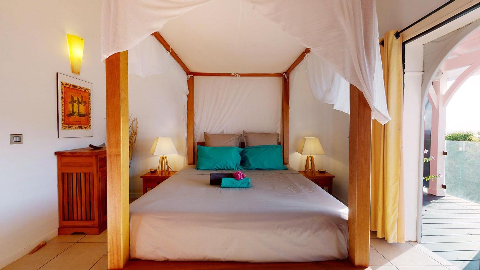 Villa Deluxe L'Hacienda Villa Vue Mer 180 Piscine Jacuzzi Proche Plage Marina Golf Pointe Des Chateaux Et Casino Jardin Clos Voyage Durable แซงต์-ฟรองซัวส์ ห้อง รูปภาพ