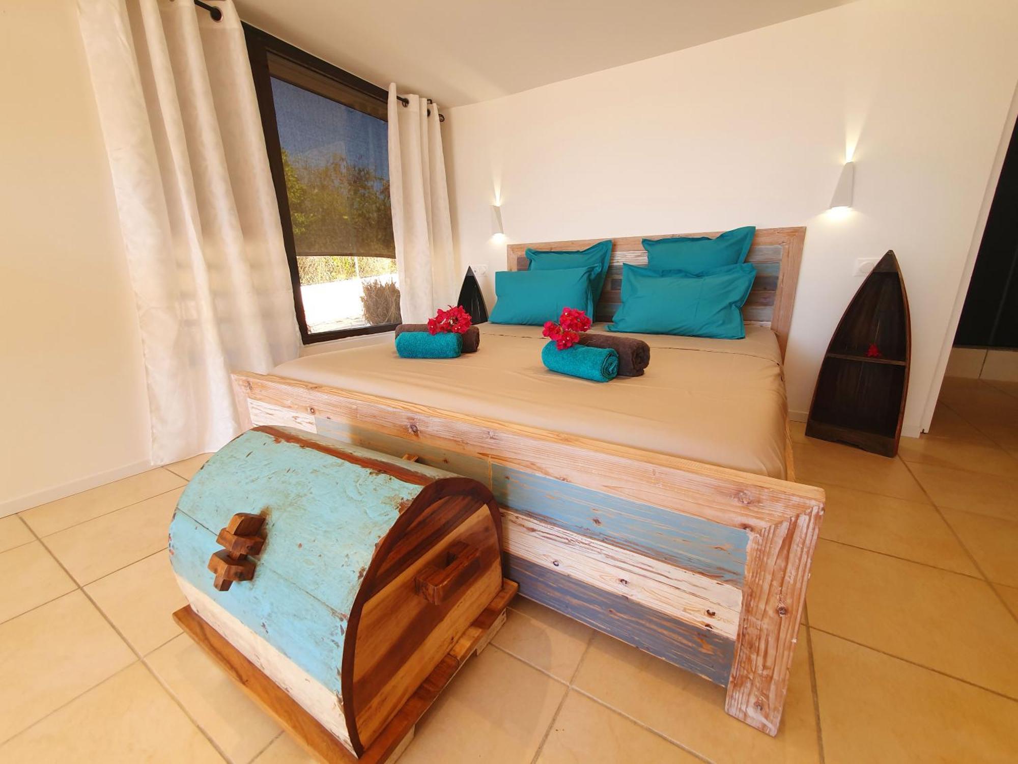 Villa Deluxe L'Hacienda Villa Vue Mer 180 Piscine Jacuzzi Proche Plage Marina Golf Pointe Des Chateaux Et Casino Jardin Clos Voyage Durable แซงต์-ฟรองซัวส์ ห้อง รูปภาพ