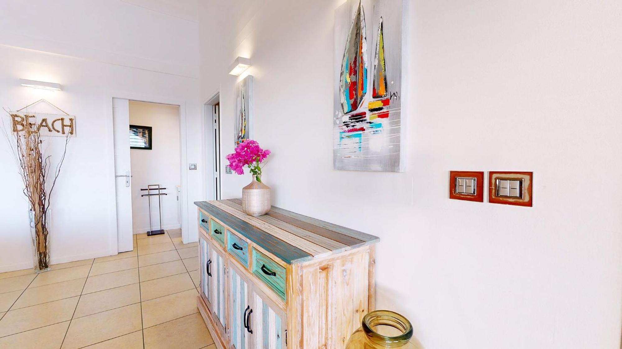 Villa Deluxe L'Hacienda Villa Vue Mer 180 Piscine Jacuzzi Proche Plage Marina Golf Pointe Des Chateaux Et Casino Jardin Clos Voyage Durable แซงต์-ฟรองซัวส์ ห้อง รูปภาพ