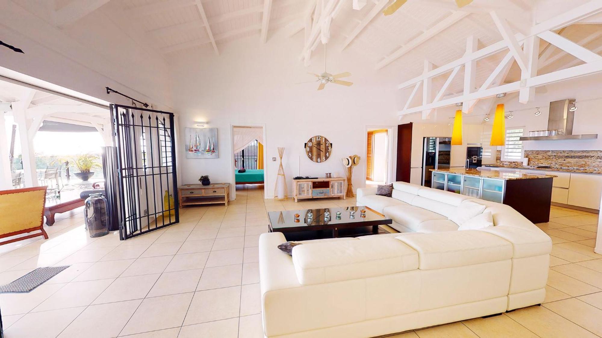 Villa Deluxe L'Hacienda Villa Vue Mer 180 Piscine Jacuzzi Proche Plage Marina Golf Pointe Des Chateaux Et Casino Jardin Clos Voyage Durable แซงต์-ฟรองซัวส์ ห้อง รูปภาพ