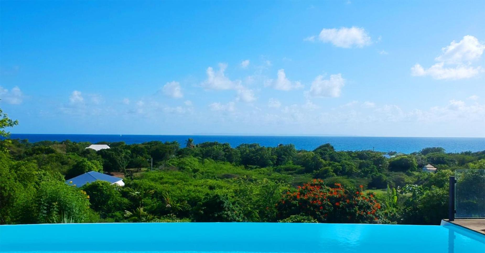 Villa Deluxe L'Hacienda Villa Vue Mer 180 Piscine Jacuzzi Proche Plage Marina Golf Pointe Des Chateaux Et Casino Jardin Clos Voyage Durable แซงต์-ฟรองซัวส์ ห้อง รูปภาพ