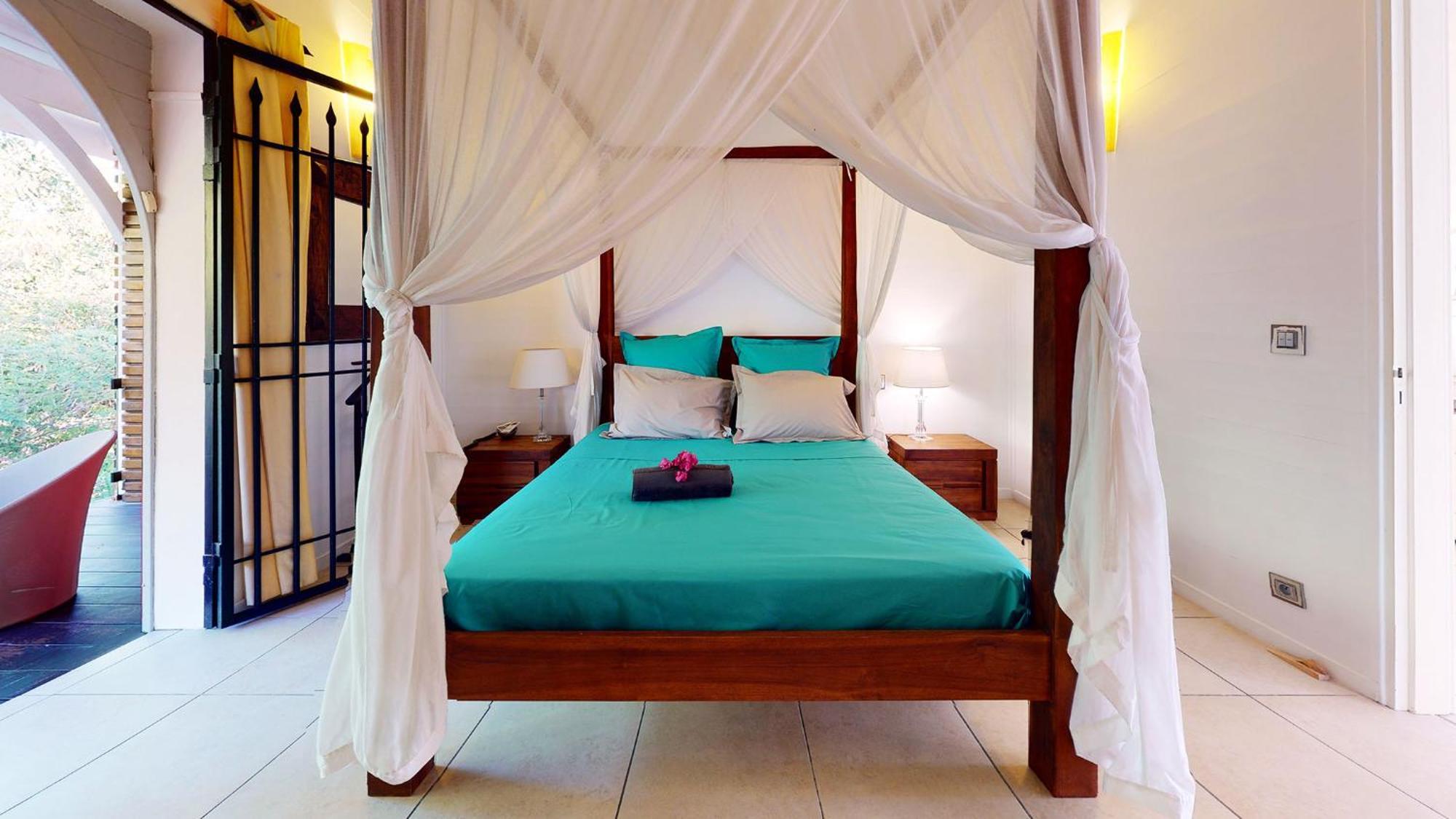 Villa Deluxe L'Hacienda Villa Vue Mer 180 Piscine Jacuzzi Proche Plage Marina Golf Pointe Des Chateaux Et Casino Jardin Clos Voyage Durable แซงต์-ฟรองซัวส์ ห้อง รูปภาพ