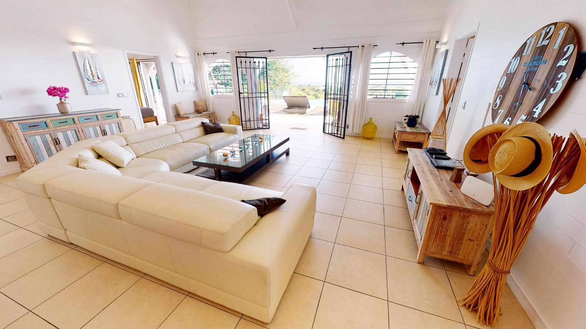 Villa Deluxe L'Hacienda Villa Vue Mer 180 Piscine Jacuzzi Proche Plage Marina Golf Pointe Des Chateaux Et Casino Jardin Clos Voyage Durable แซงต์-ฟรองซัวส์ ห้อง รูปภาพ