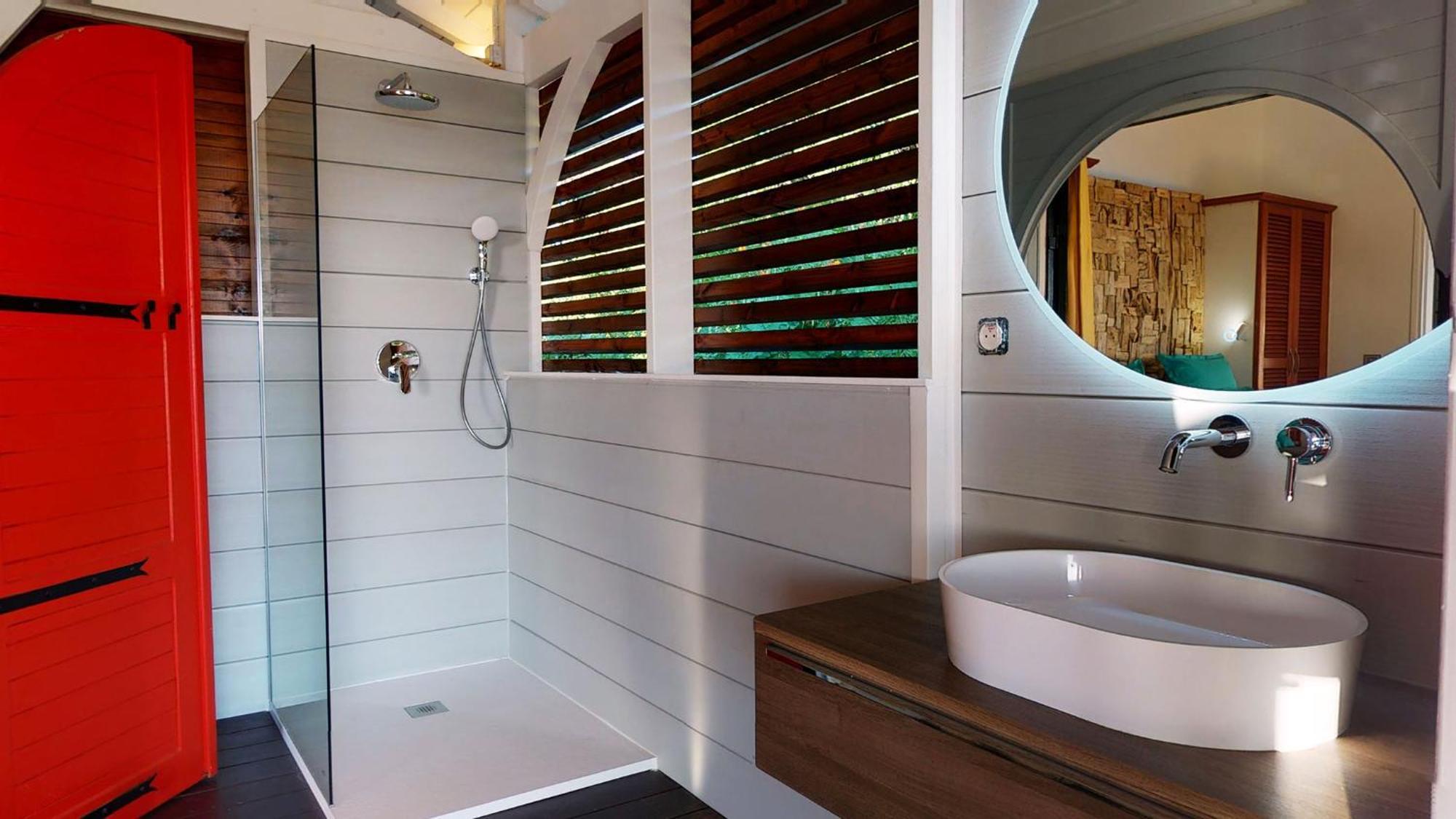 Villa Deluxe L'Hacienda Villa Vue Mer 180 Piscine Jacuzzi Proche Plage Marina Golf Pointe Des Chateaux Et Casino Jardin Clos Voyage Durable แซงต์-ฟรองซัวส์ ห้อง รูปภาพ
