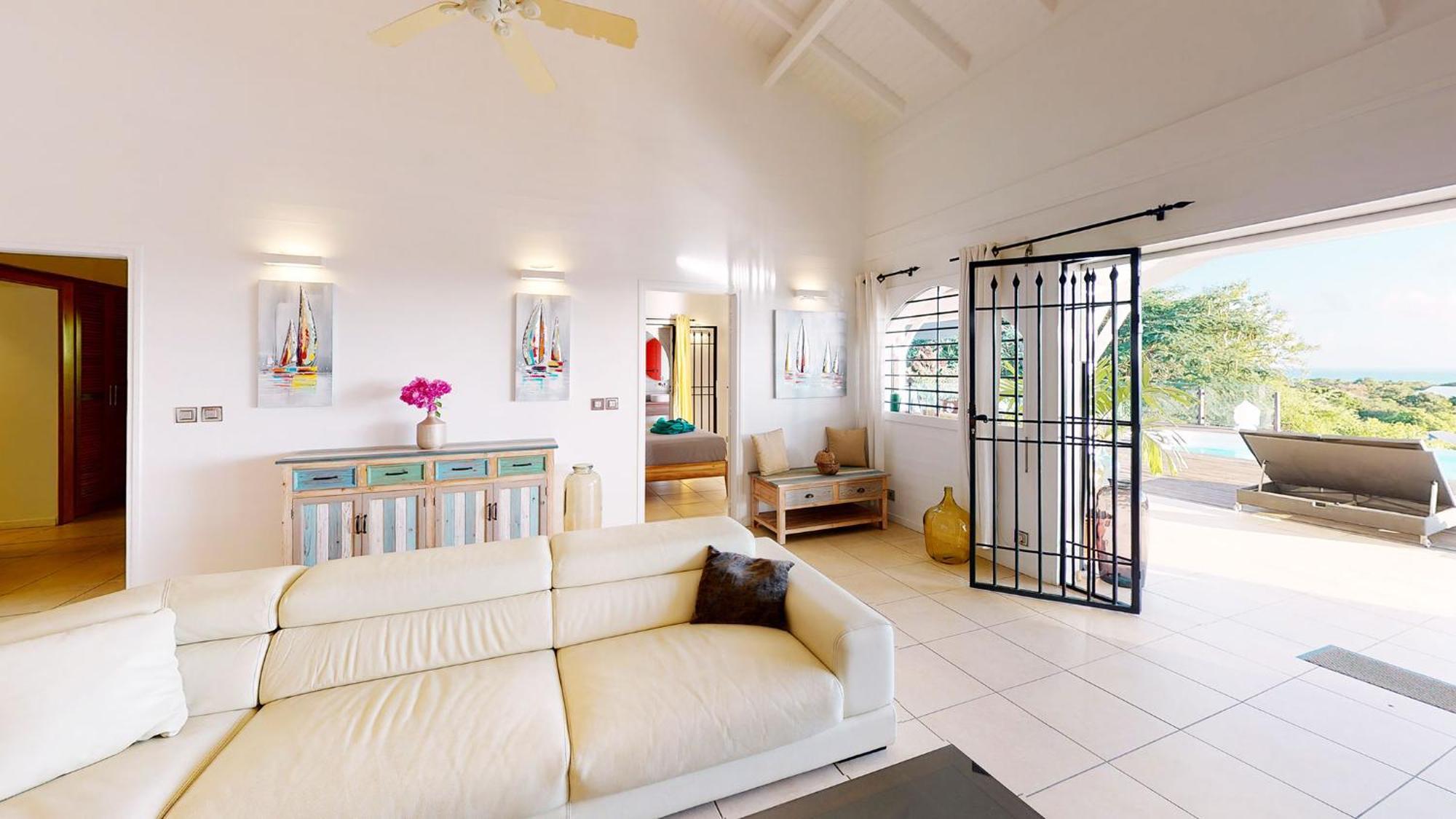 Villa Deluxe L'Hacienda Villa Vue Mer 180 Piscine Jacuzzi Proche Plage Marina Golf Pointe Des Chateaux Et Casino Jardin Clos Voyage Durable แซงต์-ฟรองซัวส์ ห้อง รูปภาพ