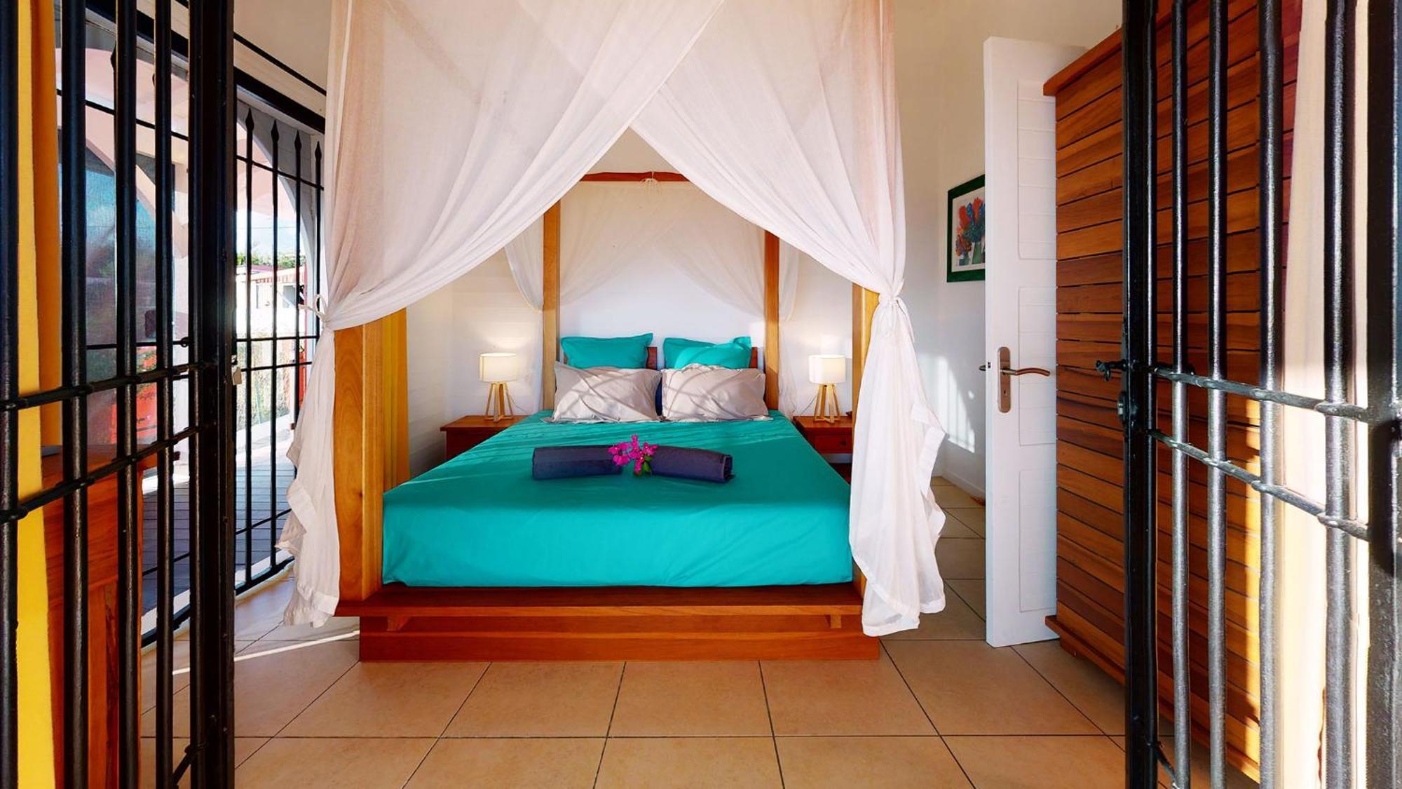 Villa Deluxe L'Hacienda Villa Vue Mer 180 Piscine Jacuzzi Proche Plage Marina Golf Pointe Des Chateaux Et Casino Jardin Clos Voyage Durable แซงต์-ฟรองซัวส์ ห้อง รูปภาพ